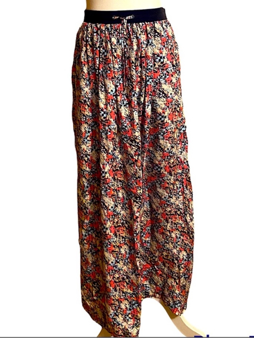 Juicy Couture Vintage 90s Vibrant Flower Printed Long Maxi Skirt